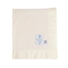 Satin Bound Merino Baby Blanket Cream