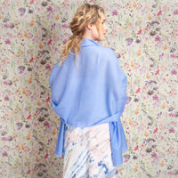 Luxe Merino Silk Shawl Hyacinth