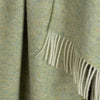 Shetland Wool Herringbone Throw Sage