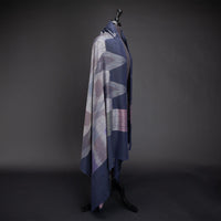 Ikat Pashmina Shawl in Navy