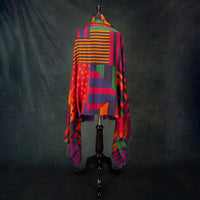 Luxe Geometric Shawl Sunset