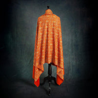 Hand Embroidered Eco-Toosh Roopwati Shawl 'Hanuman'