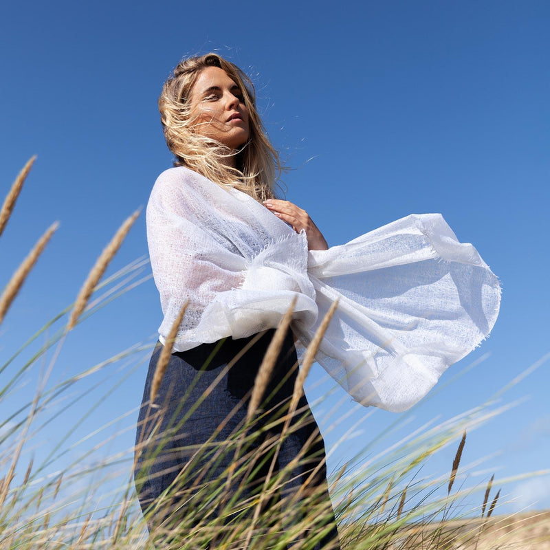 Diaphanous Pashmina Ivory