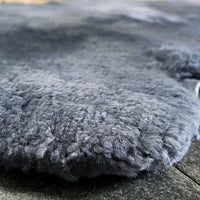 Exclusive Double Sheepskin Throw Silver