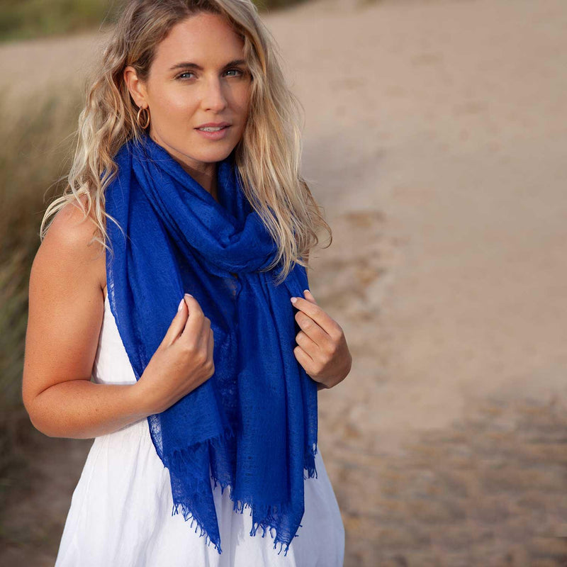 Diaphanous Pashmina Lapis