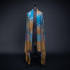 Ikat Pashmina Shawl Dark Turquoise & Copper