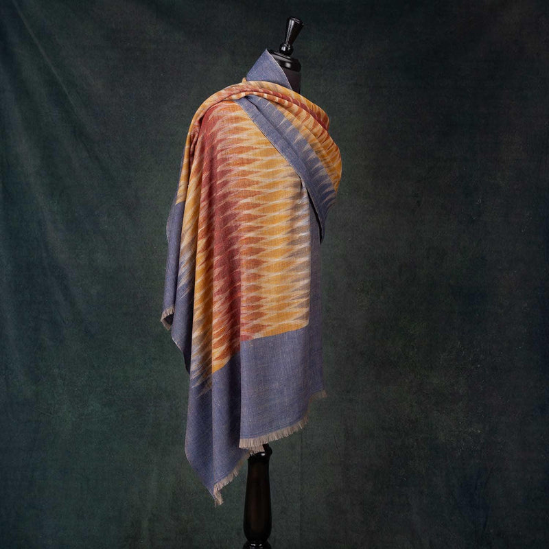 Ikat Cashmere Pashmina Sunrise