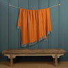 Pure New Wool Throw Pumpkin