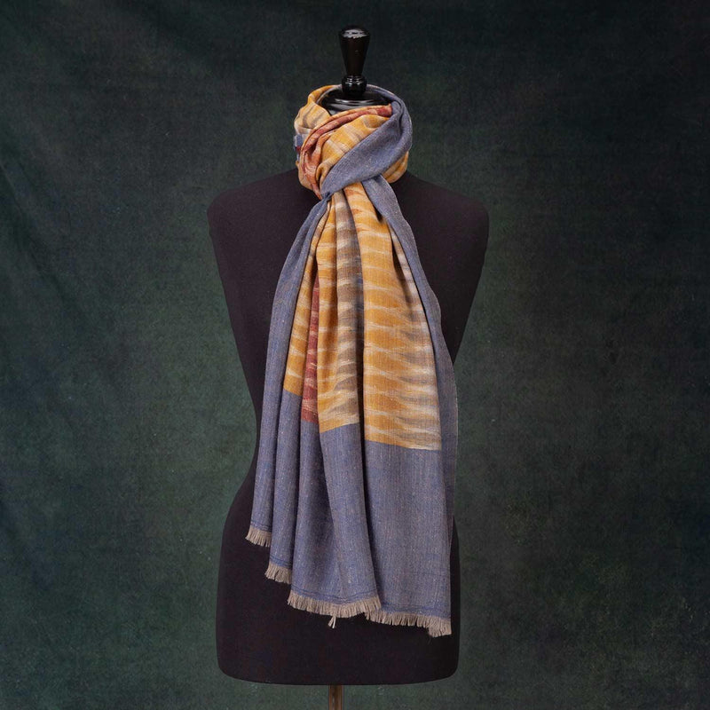 Ikat Cashmere Pashmina Sunrise