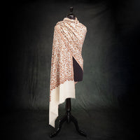 Sozni Hand Embroidered Pashmina Autumn Vines