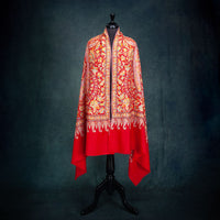 Hand Embroidered Cashmere Pashmina 'Kashmir Bride'