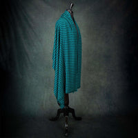 Houndstooth Shawl Emerald