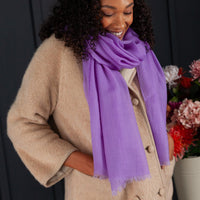 Ultrafine Ring Shawl Wild Violet