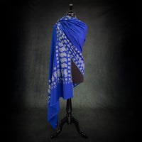 Sozni Hand Embroidered Pashmina 'Adiyogi' Third Eye of Shiva