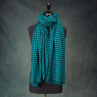 Houndstooth Shawl Emerald