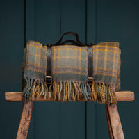 Picnic Blanket Mustard Tartan