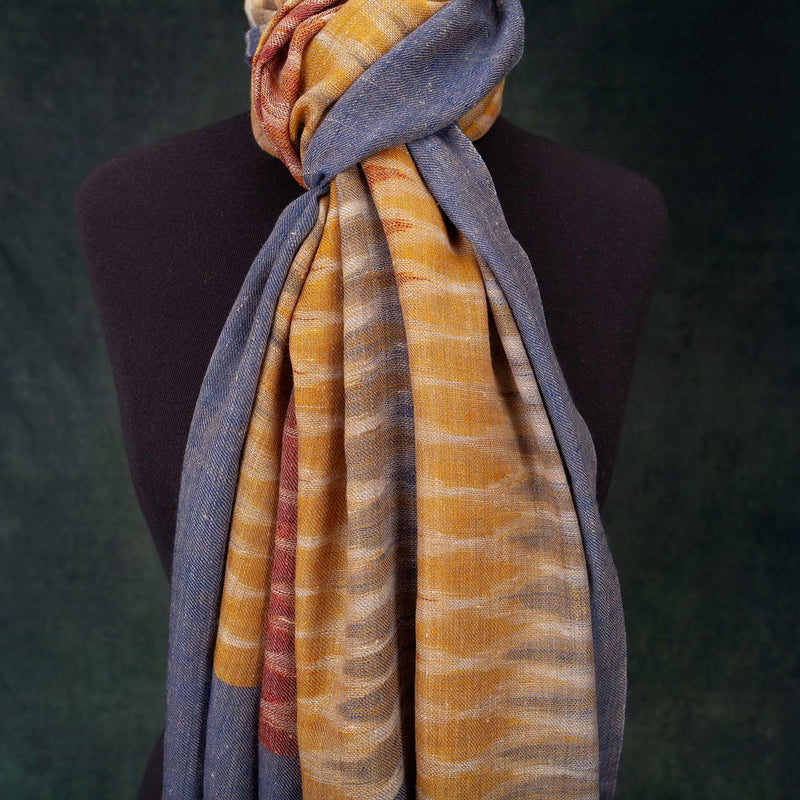 Ikat Cashmere Pashmina Sunrise