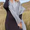 Diaphanous Pashmina Silver