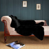 Exclusive Sheepskin Throw Black