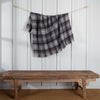 Mohair Knee Rug Charcoal Plaid