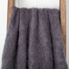 Knitted Mohair Throw Charcoal