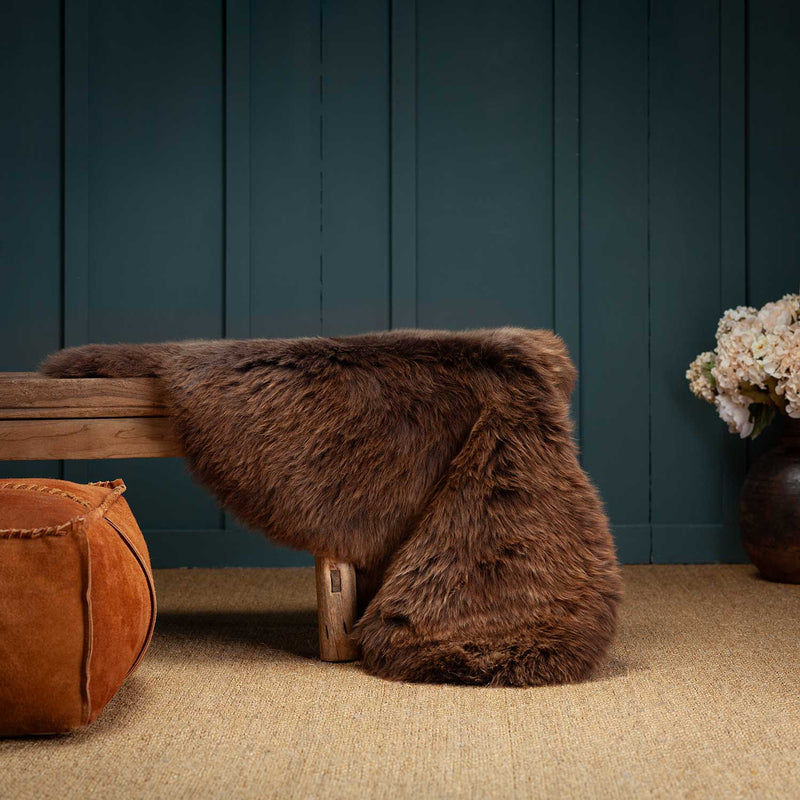 Eco Tanned British Natural Chocolate Sheepskin