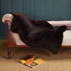 Exclusive Sheepskin Throw Dark Chocolate