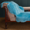 Exclusive Sheepskin Throw Cerulean