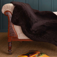 Exclusive Sheepskin Throw Dark Chocolate