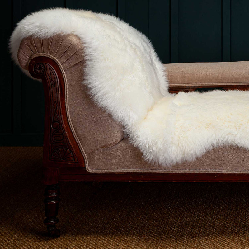 Eco Tanned British Sheepskin Double Natural White