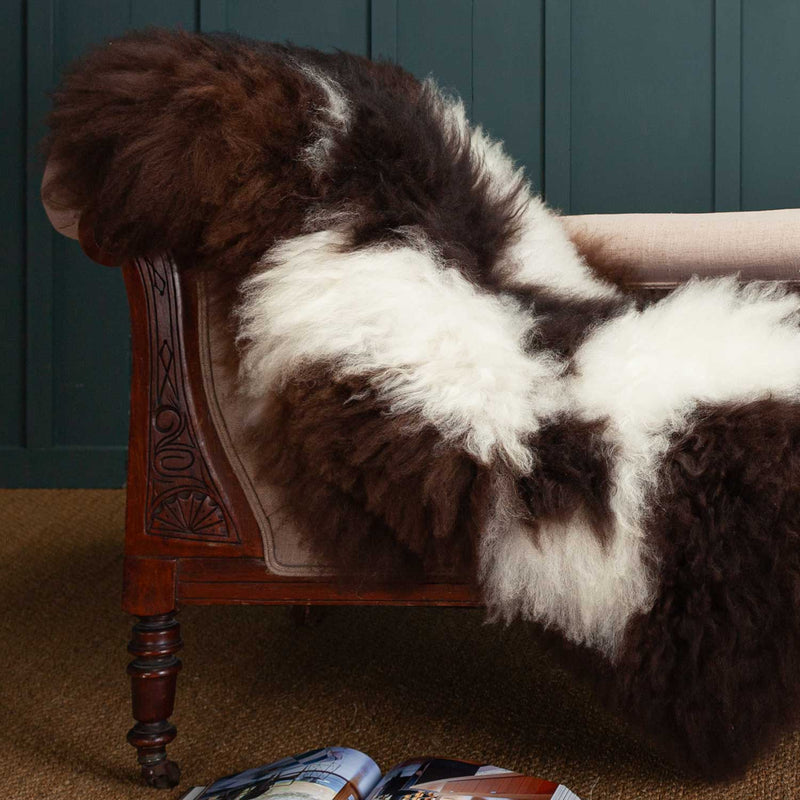 Eco Tanned British Jacob Sheepskin Extra Large