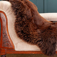 Natural Chocolate Economy Sheepskin Rug