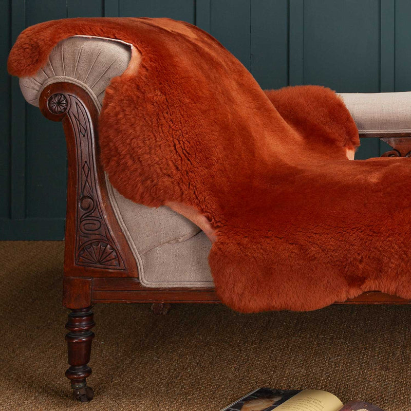 Exclusive Sheepskin Throw Ginger