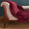 Exclusive Sheepskin Throw Maroon