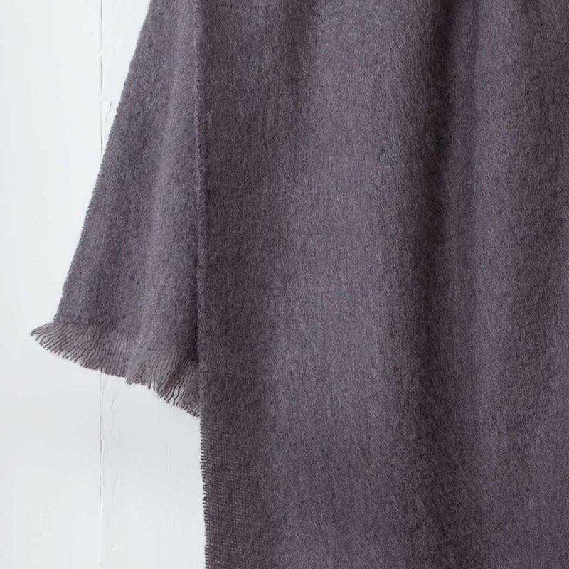 Mohair Throw Anthracite