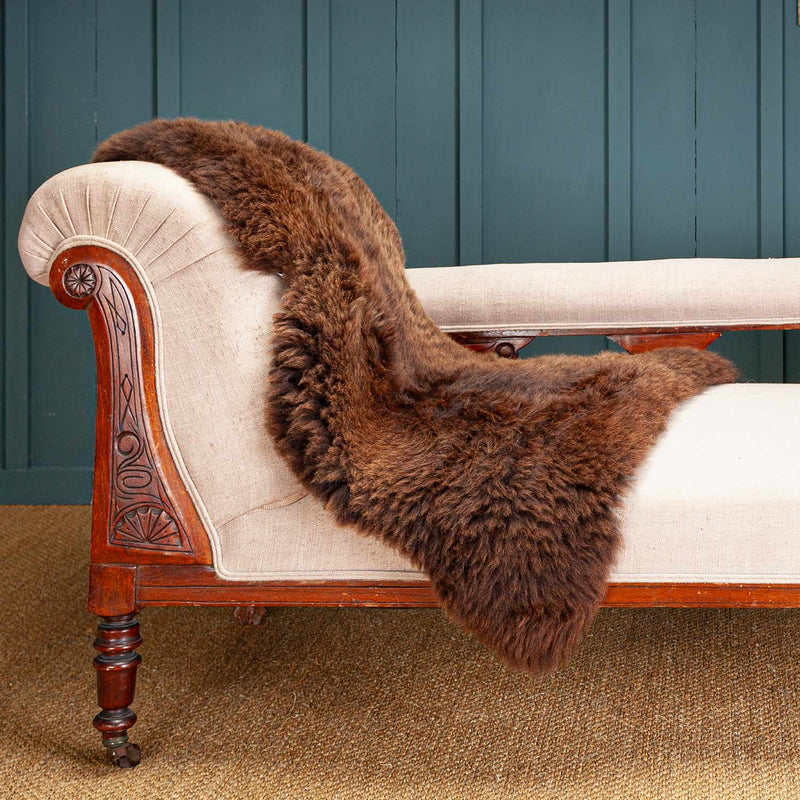 Natural Chocolate Economy Sheepskin Rug