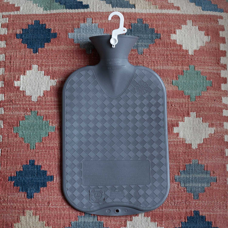 Grey Hot Water Bottle 2 Litre