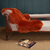 Exclusive Sheepskin Throw Ginger