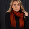 Luxe Merino Silk Shawl Gingerbread