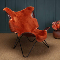 Exclusive Sheepskin Throw Ginger