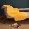 Exclusive Sheepskin Throw Gold