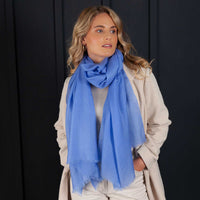 Luxe Merino Silk Shawl Hyacinth