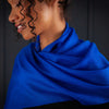 Luxe Merino Silk Shawl Lapis