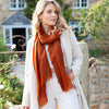 Luxe Merino Silk Shawl Gingerbread