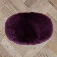 Luxury Oval Sheepskin Pet Bed