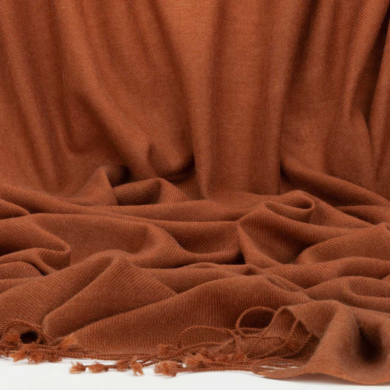 Luxury Pashmina Shawl Nutmeg