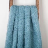 Knitted Mohair Throw Ocean