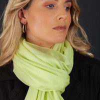 Luxe Merino Silk Shawl Pistachio