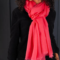 Ultrafine Ring Shawl Raspberry