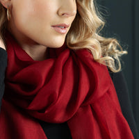 Luxe Merino Silk Shawl Russet